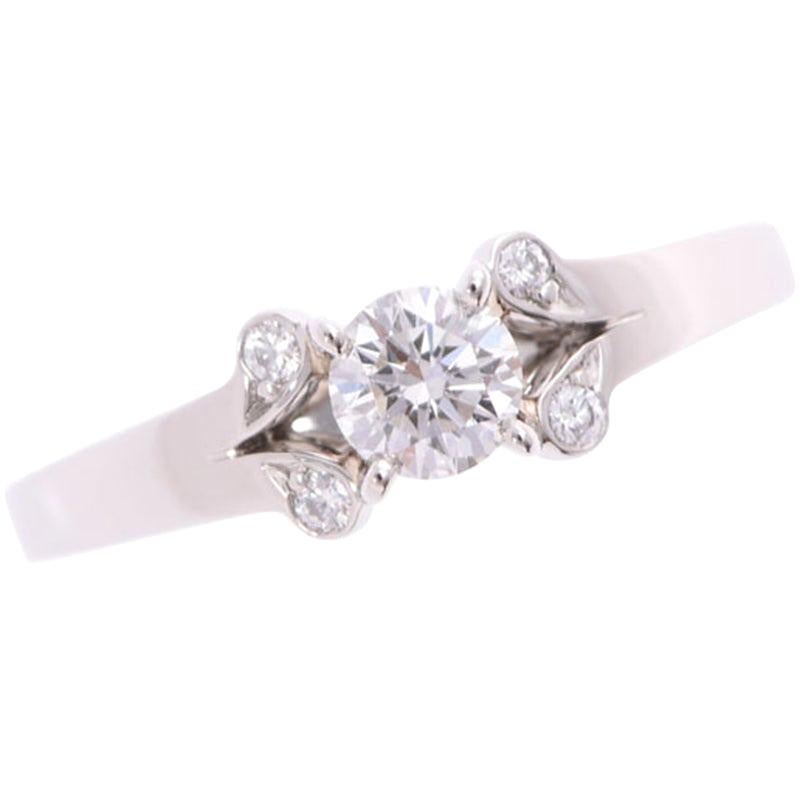Cartier Ballerina Diamond And Platinum Ring Size 46