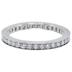 Cartier Ballerine 0.38 Carat Diamond Channel Set Wedding Band in Platinum