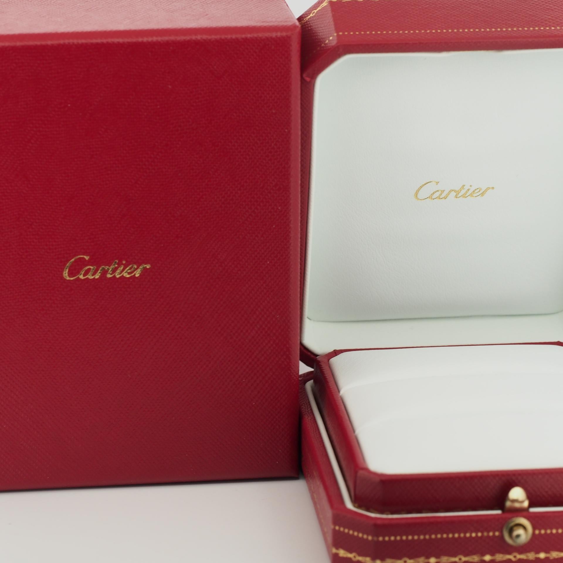 Cartier Ballerine 3P Diamonds Wedding Band Ring Rose Gold 49 US 4.75 4