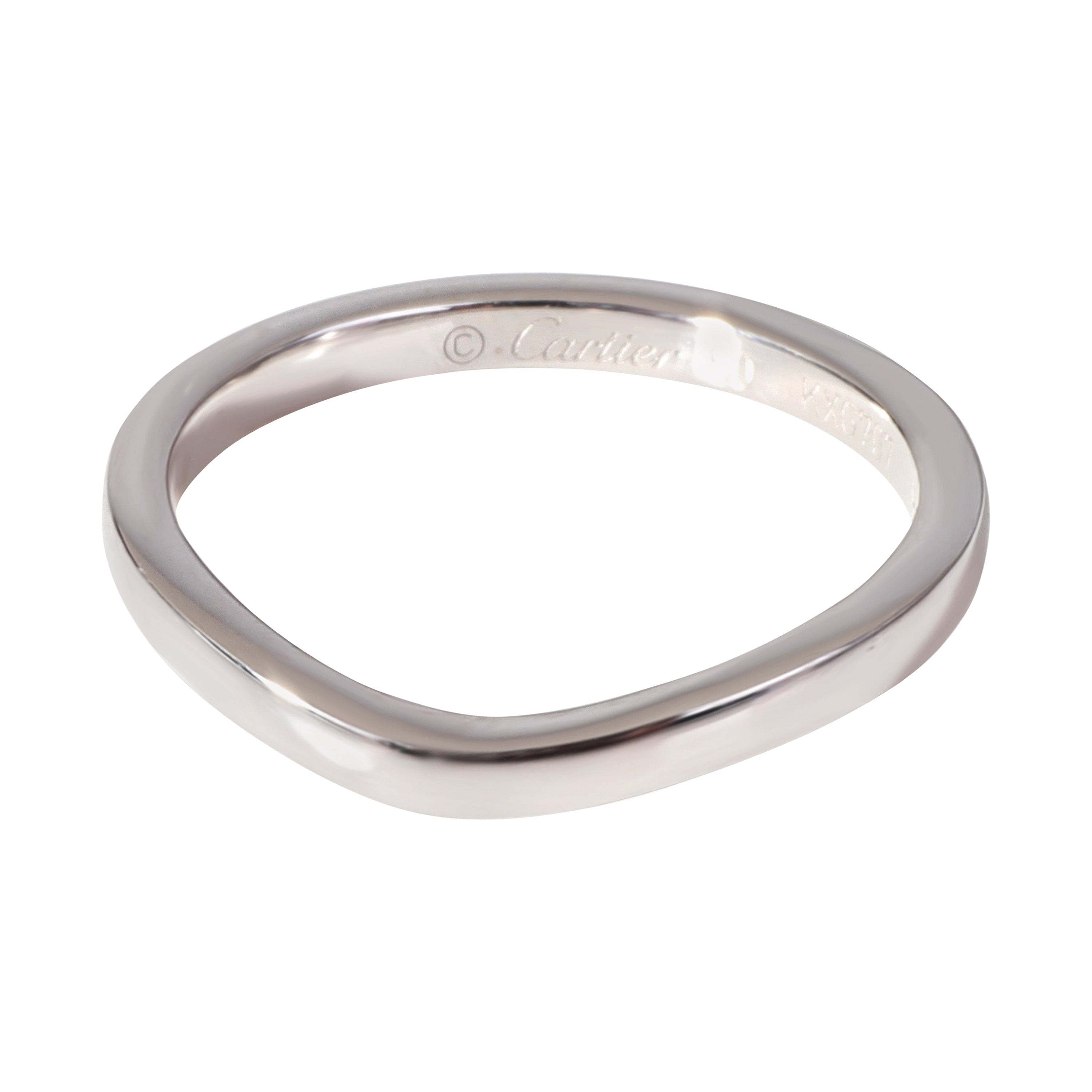 Cartier Ballerine Gebogener Ehering aus Platin