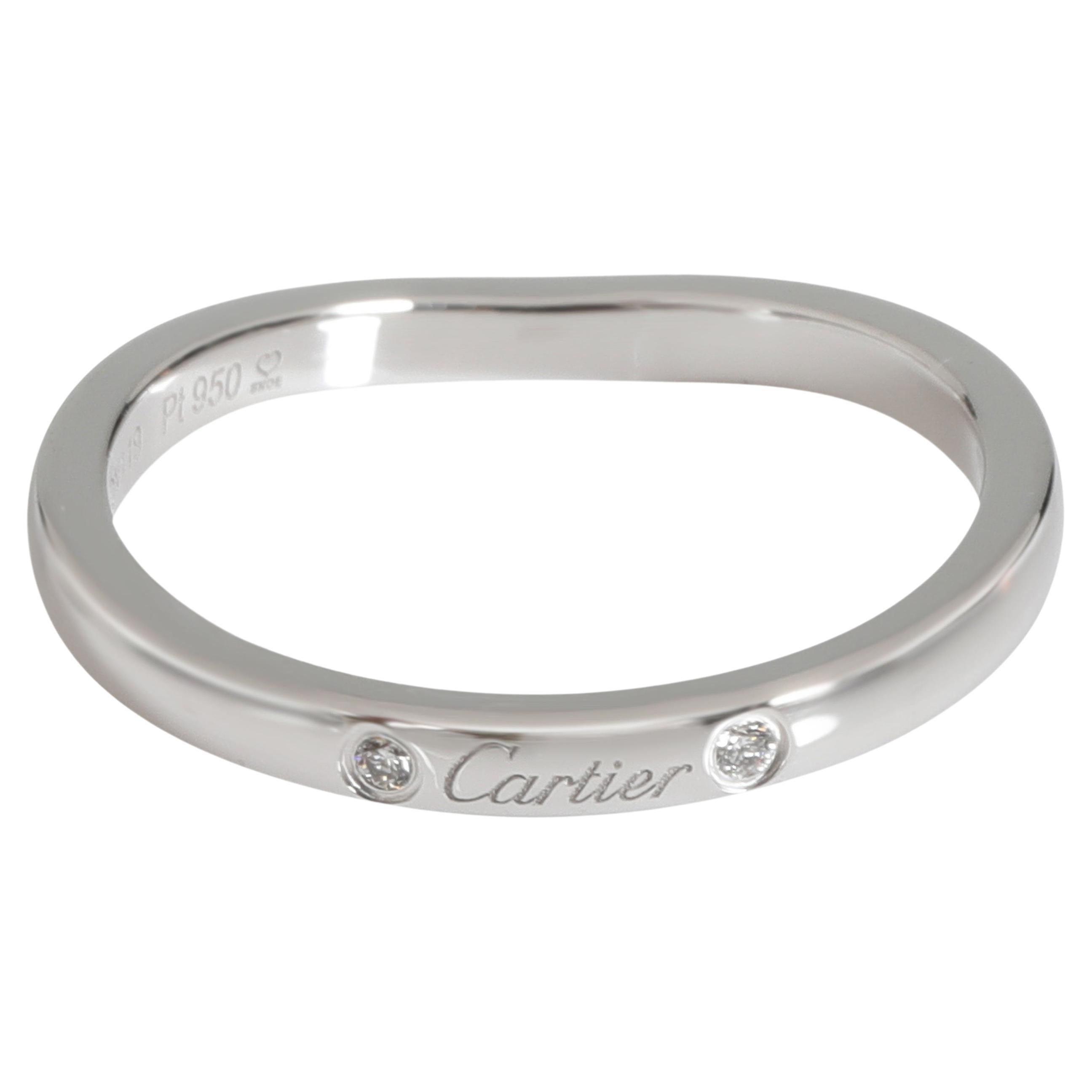 Cartier  Diamond Band in  Platinum 0. CTW For Sale at
