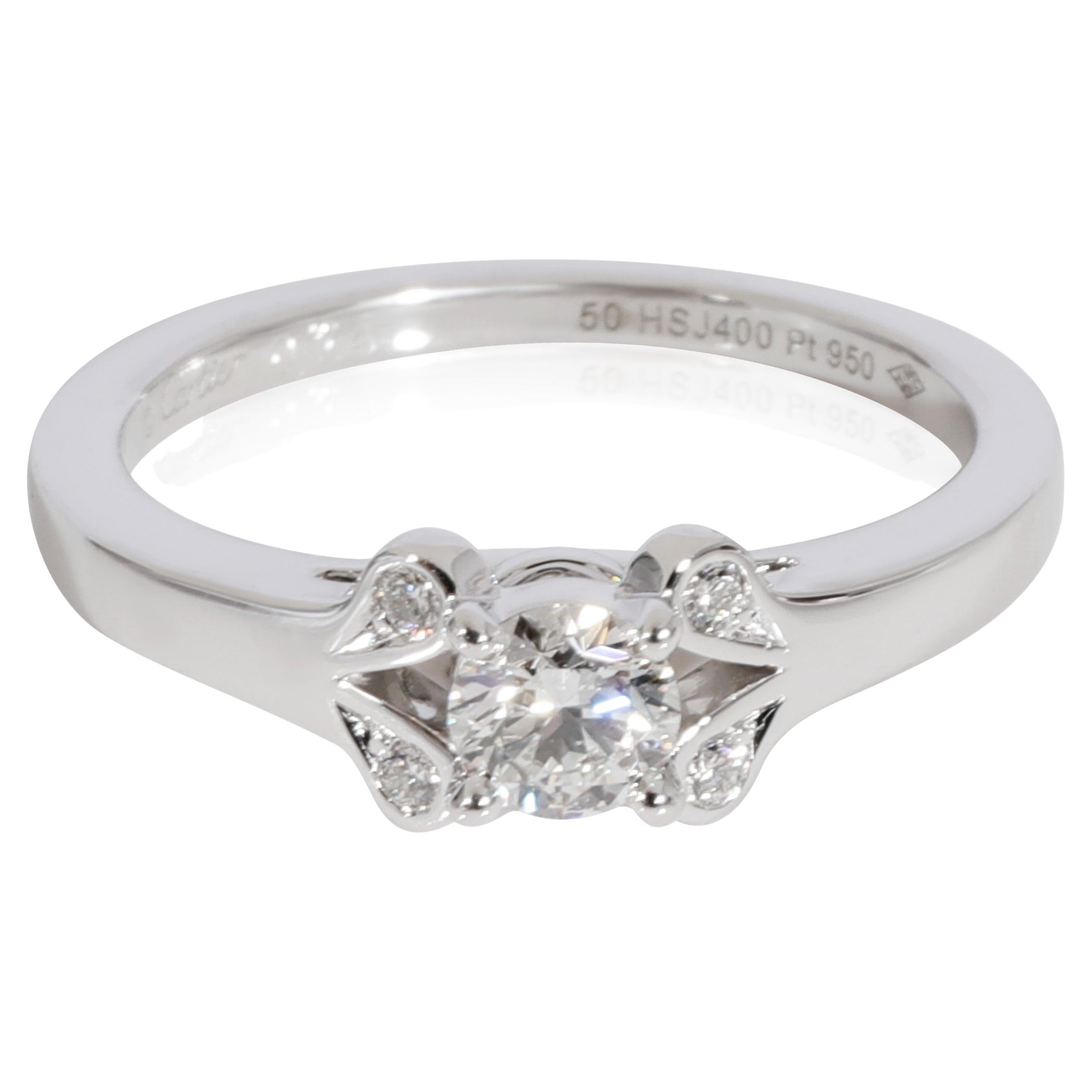 Cartier Ballerine Diamond Engagement Ring in Platinum F VS2 0.22 CTW For  Sale at 1stDibs