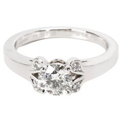 Cartier Ballerine Diamond Engagement Ring in Platinum GIA H VVS1 0.49 CTW