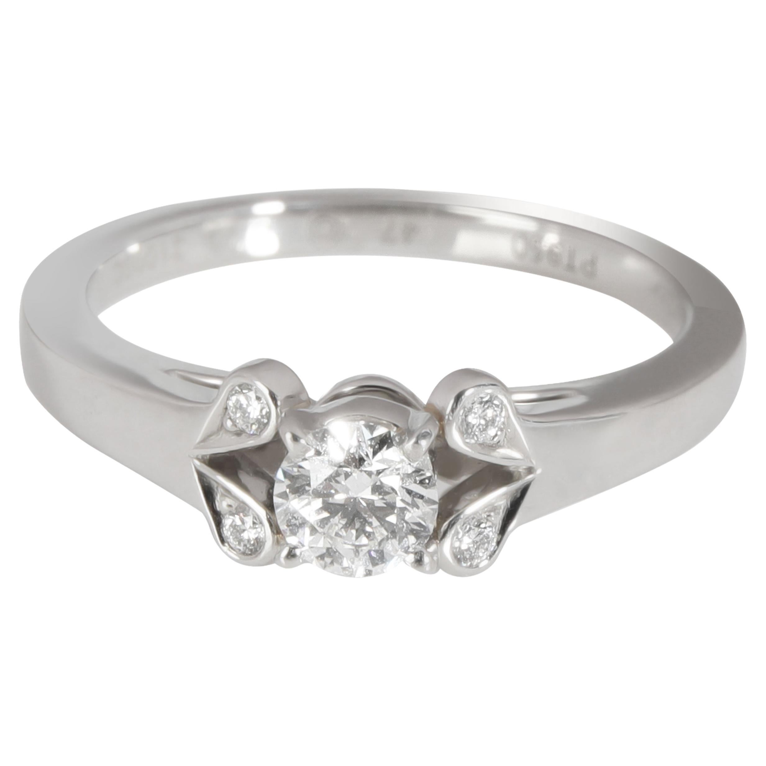 Cartier Ballerine Diamond Engagement Ring in Platinum Platinum F VS2 0.2 For Sale