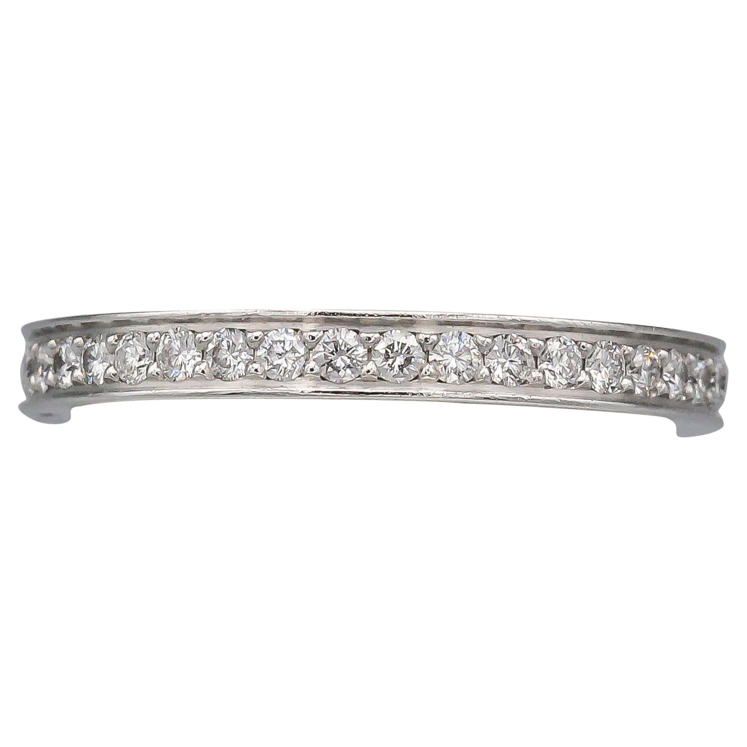 Cartier Ballerine Platin-Ring mit Diamanten