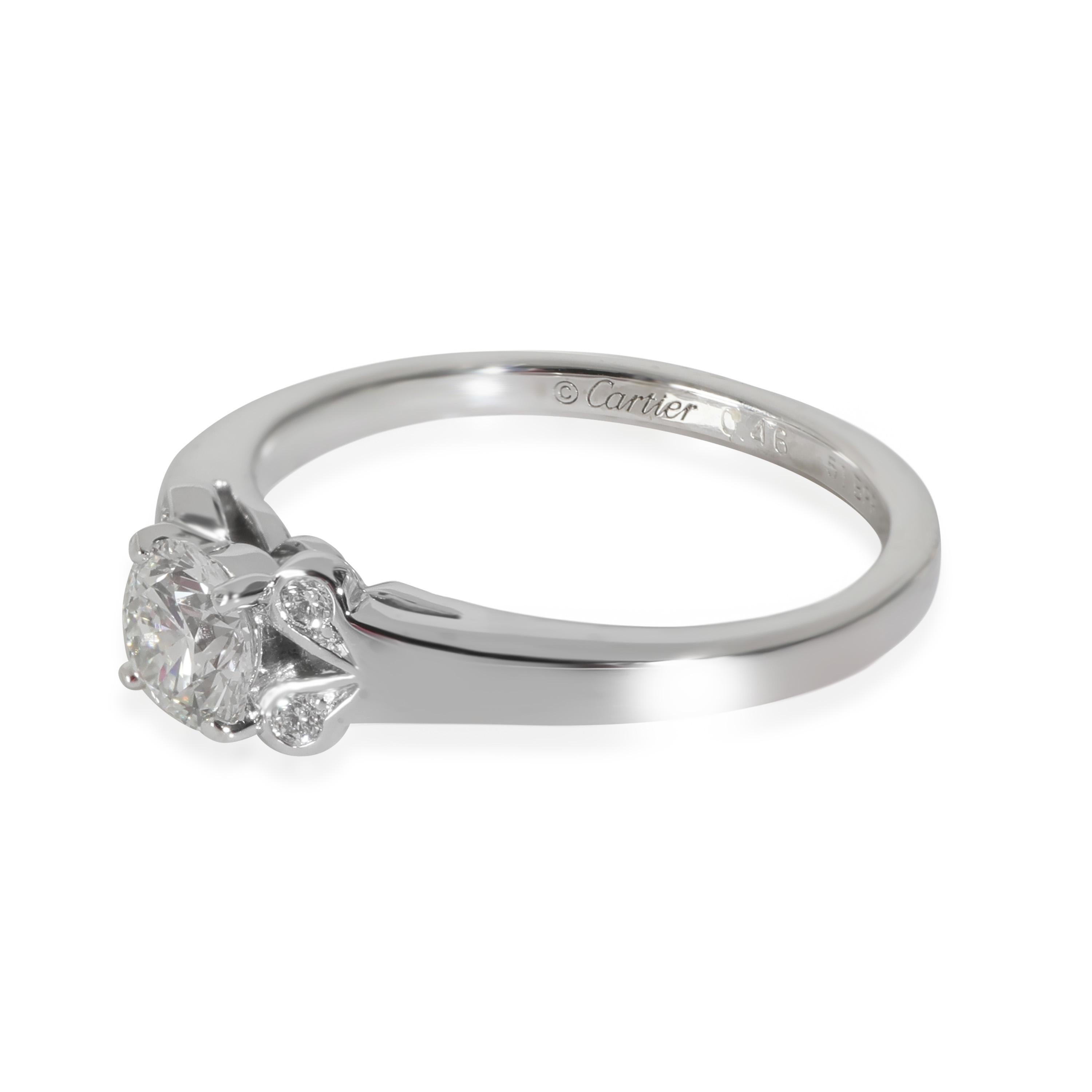 Anillo de compromiso Cartier Ballerine, 0,46 ct. H VS1 en Bueno estado para la venta en New York, NY