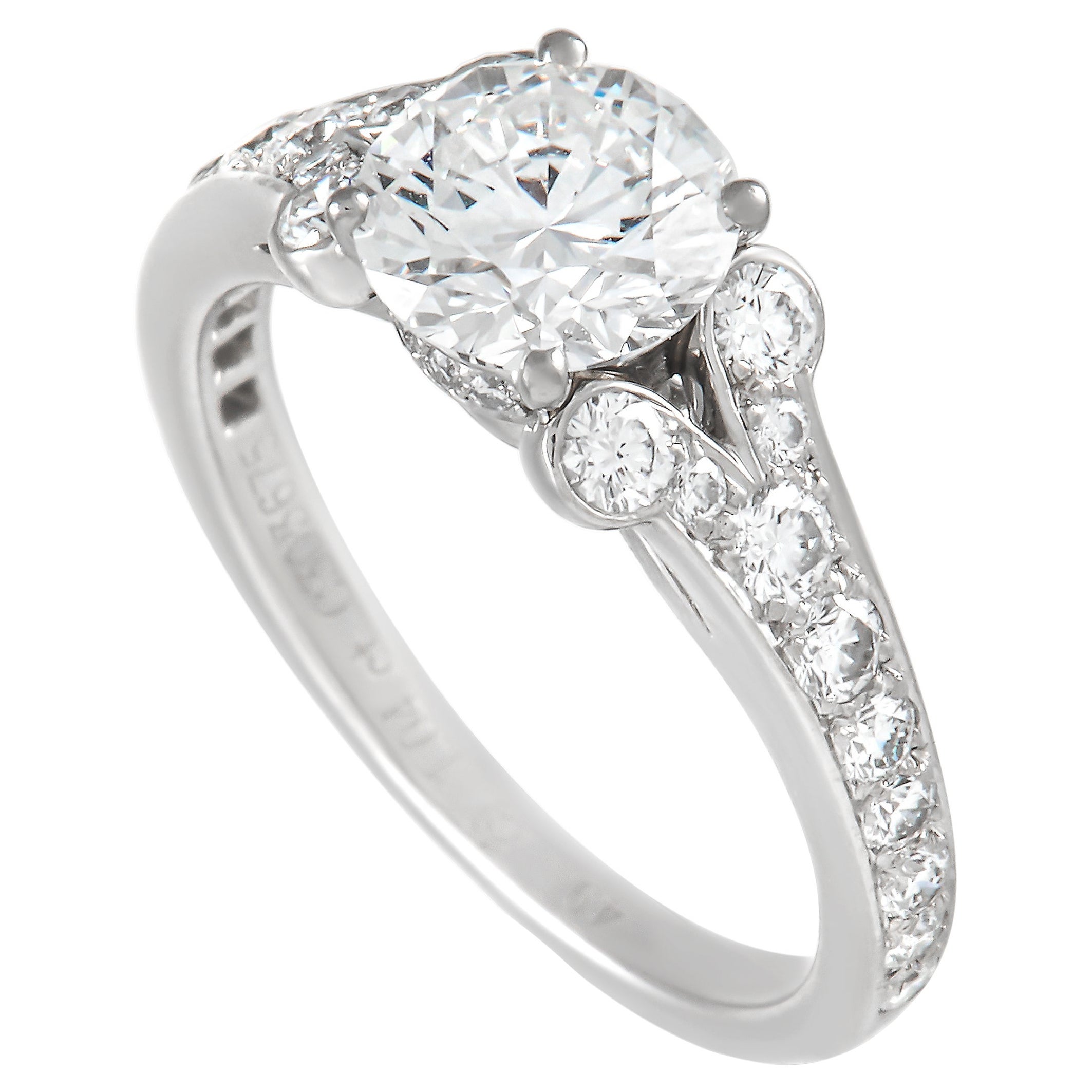 Cartier Ballerine Verlobungsring aus Platin mit 1,04 Karat Diamant