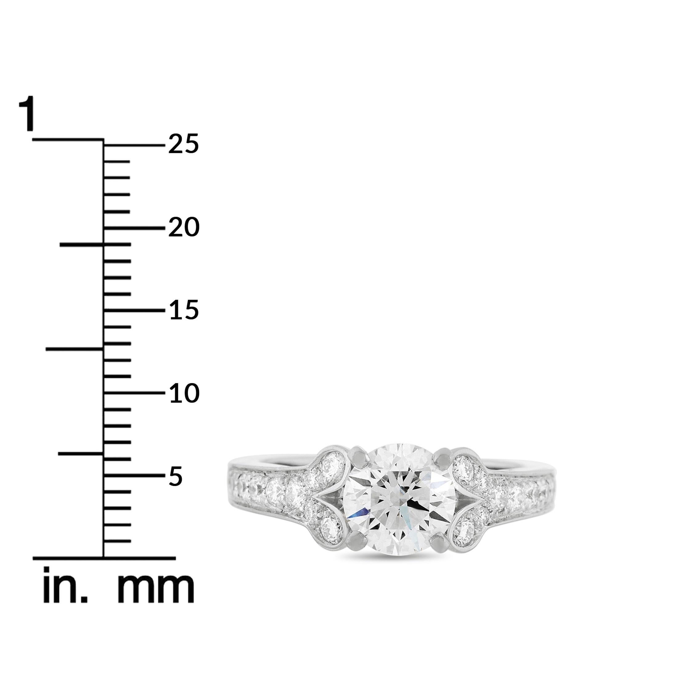 Cartier Ballerine Platinum 1.84 Carat Diamond Engagement Ring at ...