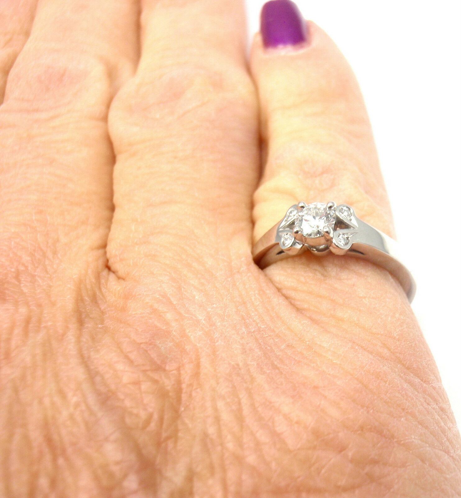 Women's or Men's Cartier Ballerine Platinum Diamond Engagement Ring For Sale