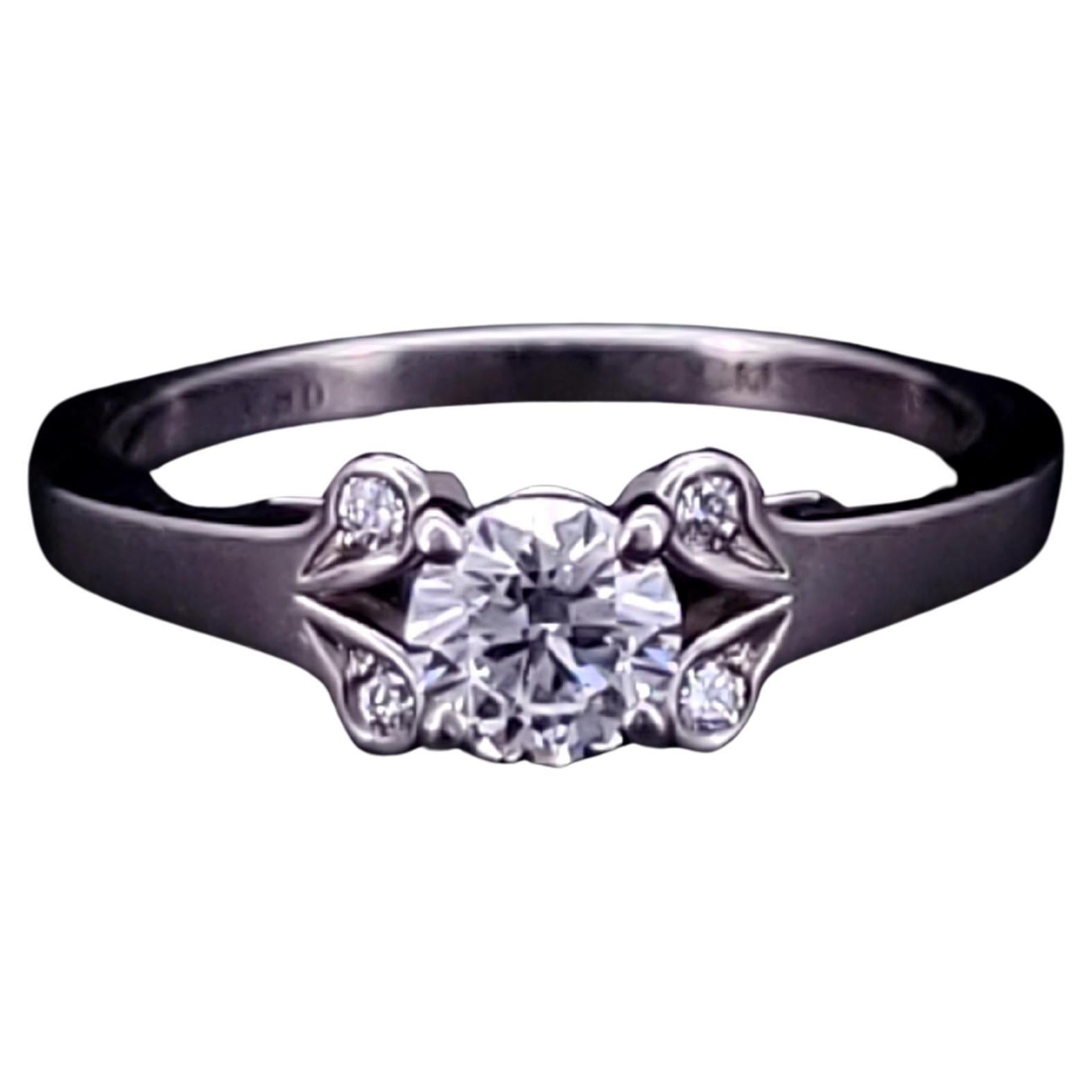 Bague de fiançailles Cartier Brilliante diamant rond 0.35 tcw F, VVS1