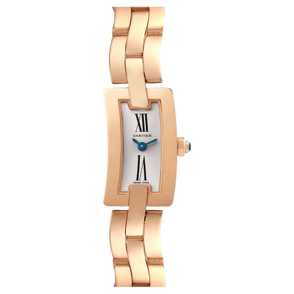 Cartier Ballerine Silver Dial Rose Gold Ladies Watch W700023J