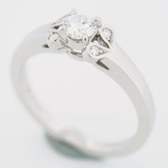 Cartier Ballerine Solitaire 0.23ct Diamond Engagement Ring Pt 49