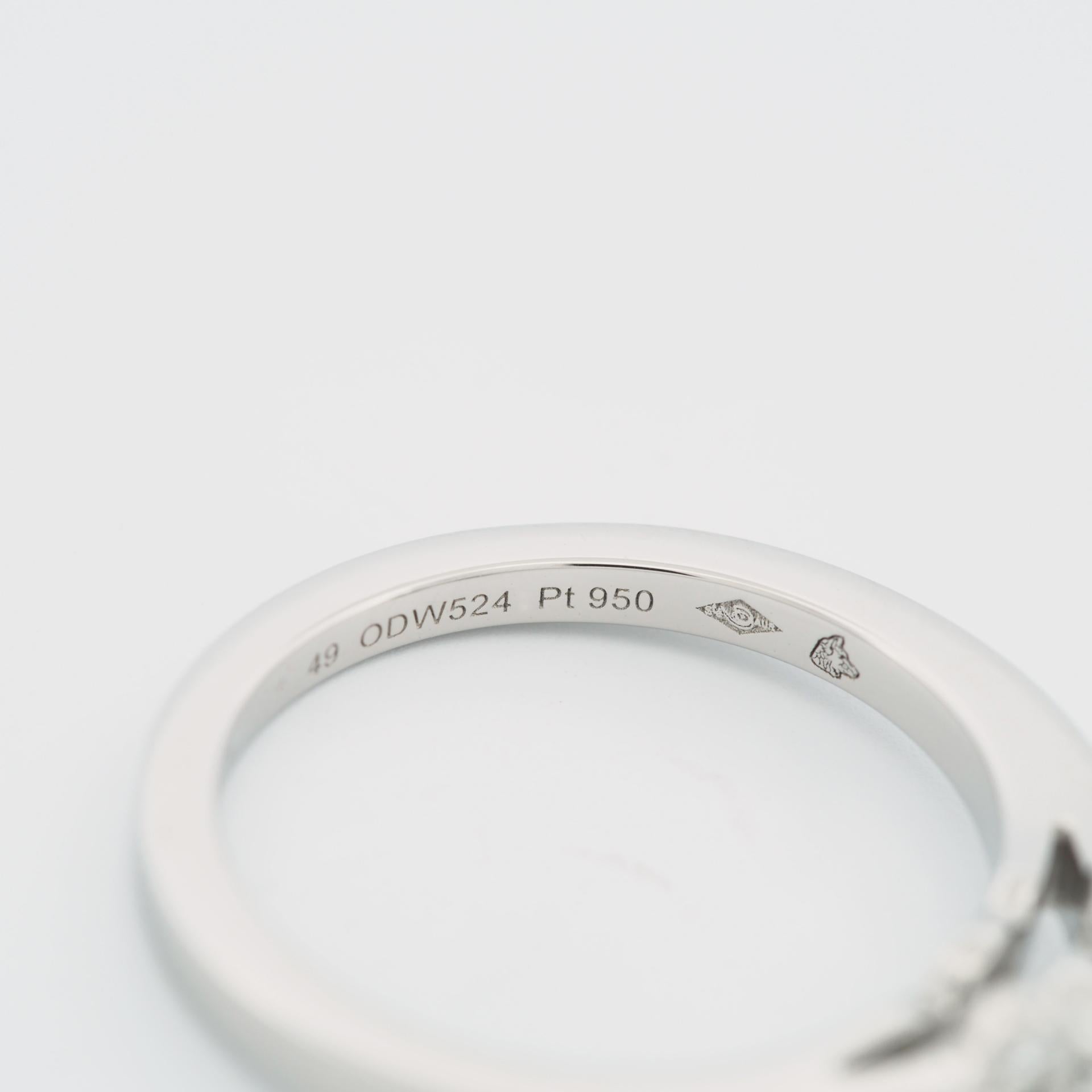 Cartier Ballerine Solitaire 0.23ct Diamond Engagement Ring Pt 49 1