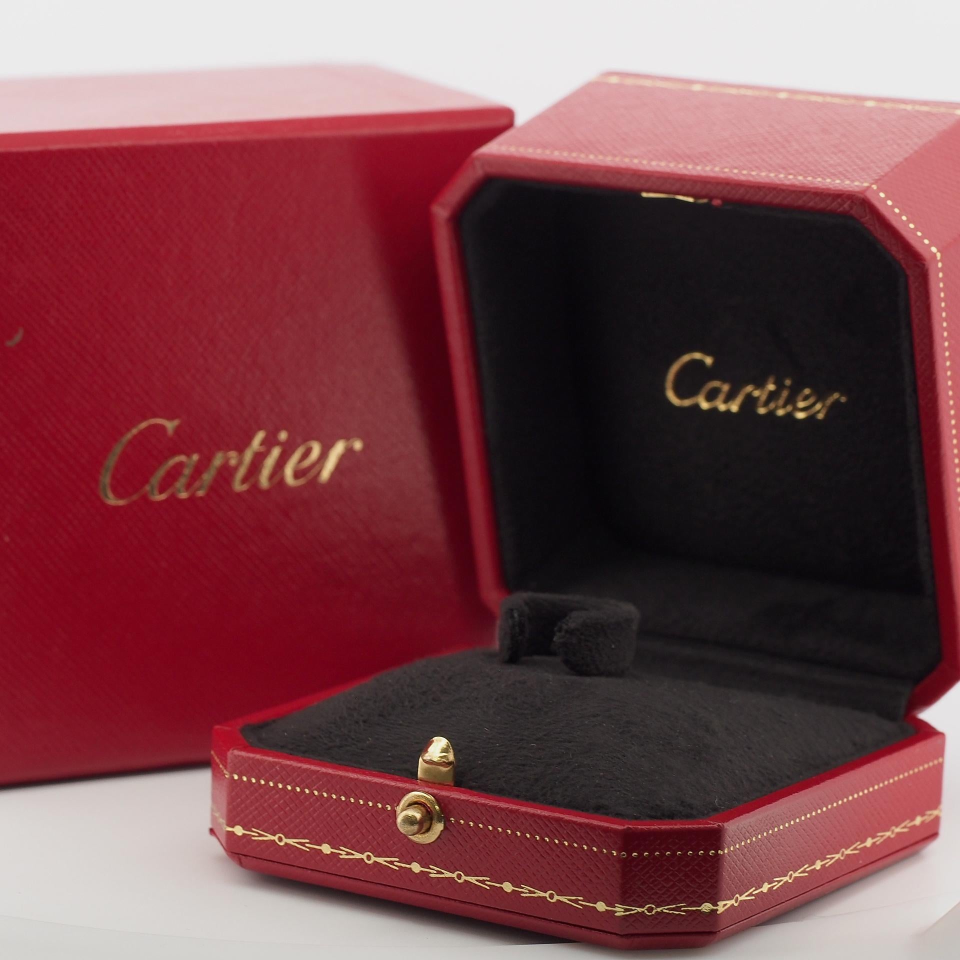 Cartier Ballerine Solitaire 0.24ct Diamond Engagement Ring Pt 51 4