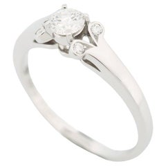 Cartier Ballerine Solitaire 0.24ct Diamond Engagement Ring Pt 51