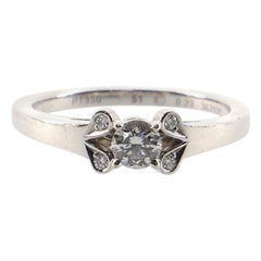 Cartier Ballerine Solitaire Ring Platinum with RBC Diamond E/VVS1 .23CT