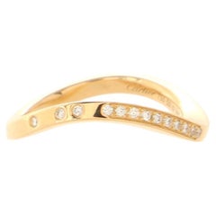 Cartier Ballerine Wedding Band Ring 18k Yellow Gold and Diamonds