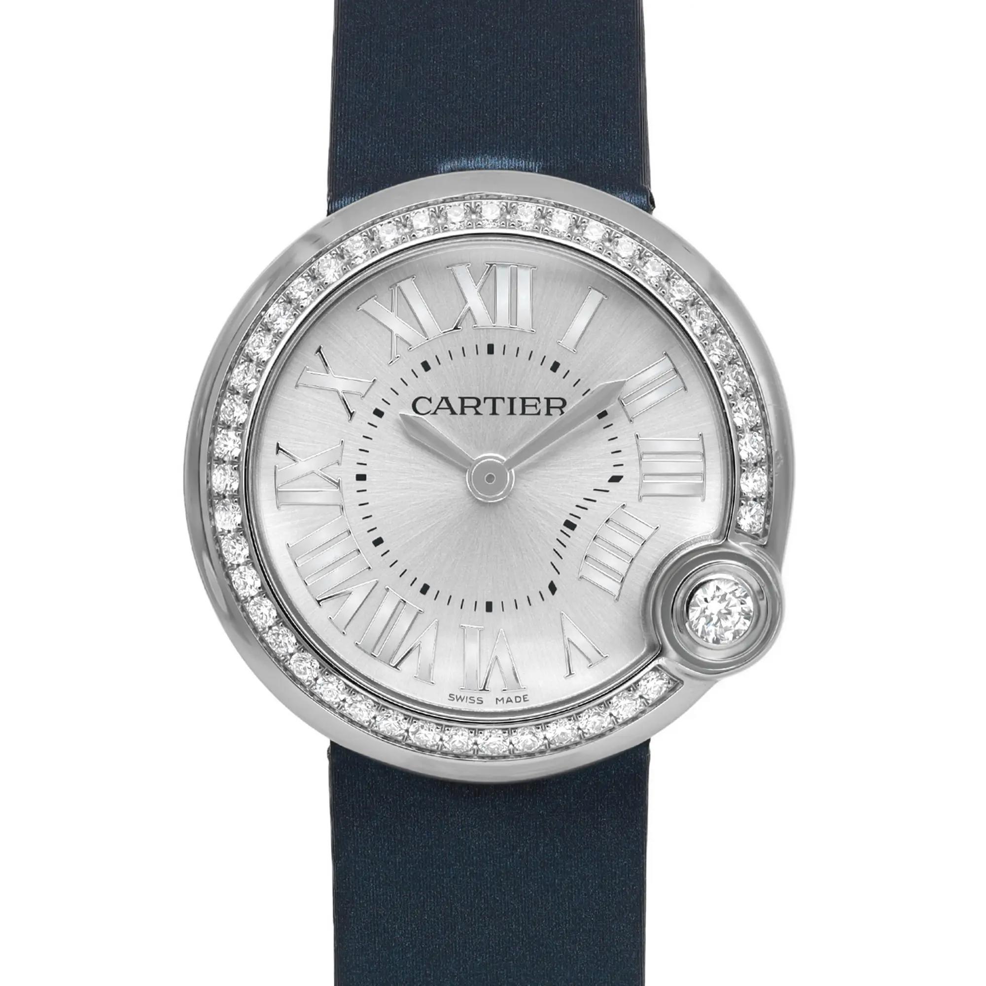 Cartier Ballon Blanc De Cartier 30MM Diamonds Silver Dial Quartz Watch W4BL0003 1