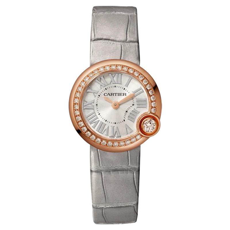 Cartier Ballon Blanc Quartz Movement Rose Gold and Diamond Watch WJBL0006