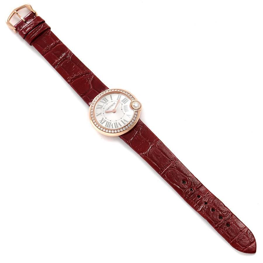 Cartier Ballon Blanc Rose Gold Diamond Ladies Watch WJBL0005 Unworn For Sale 1