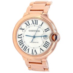 Cartier Ballon Bleu 18 Karat Rose Gold Automatic Men's Watch WGBB0016