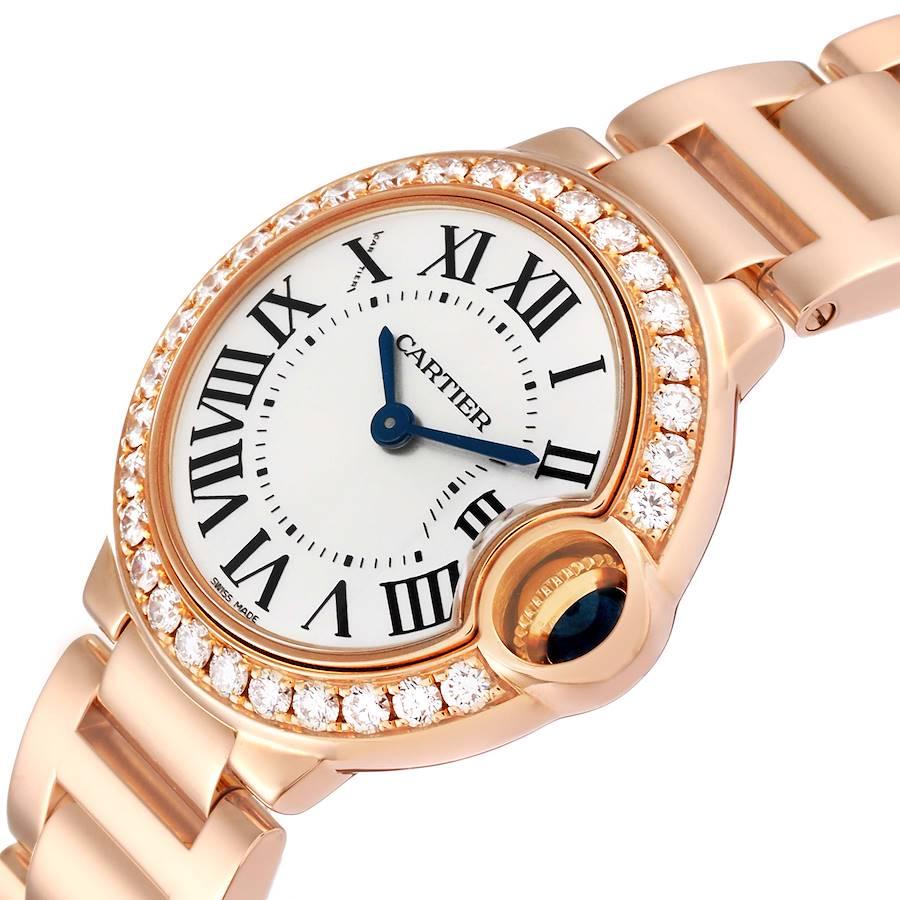 Cartier Ballon Bleu 18K Rose Gold Diamond Small Ladies Watch WE9002Z3 1