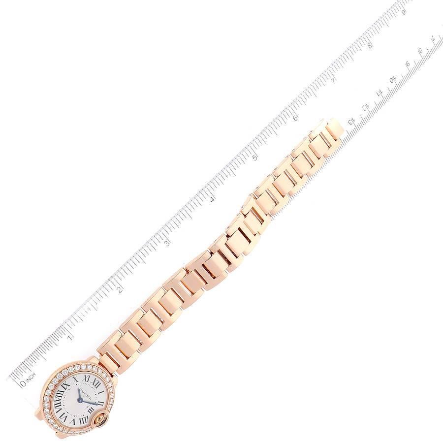 Cartier Ballon Bleu 18K Rose Gold Diamond Small Ladies Watch WE9002Z3 4