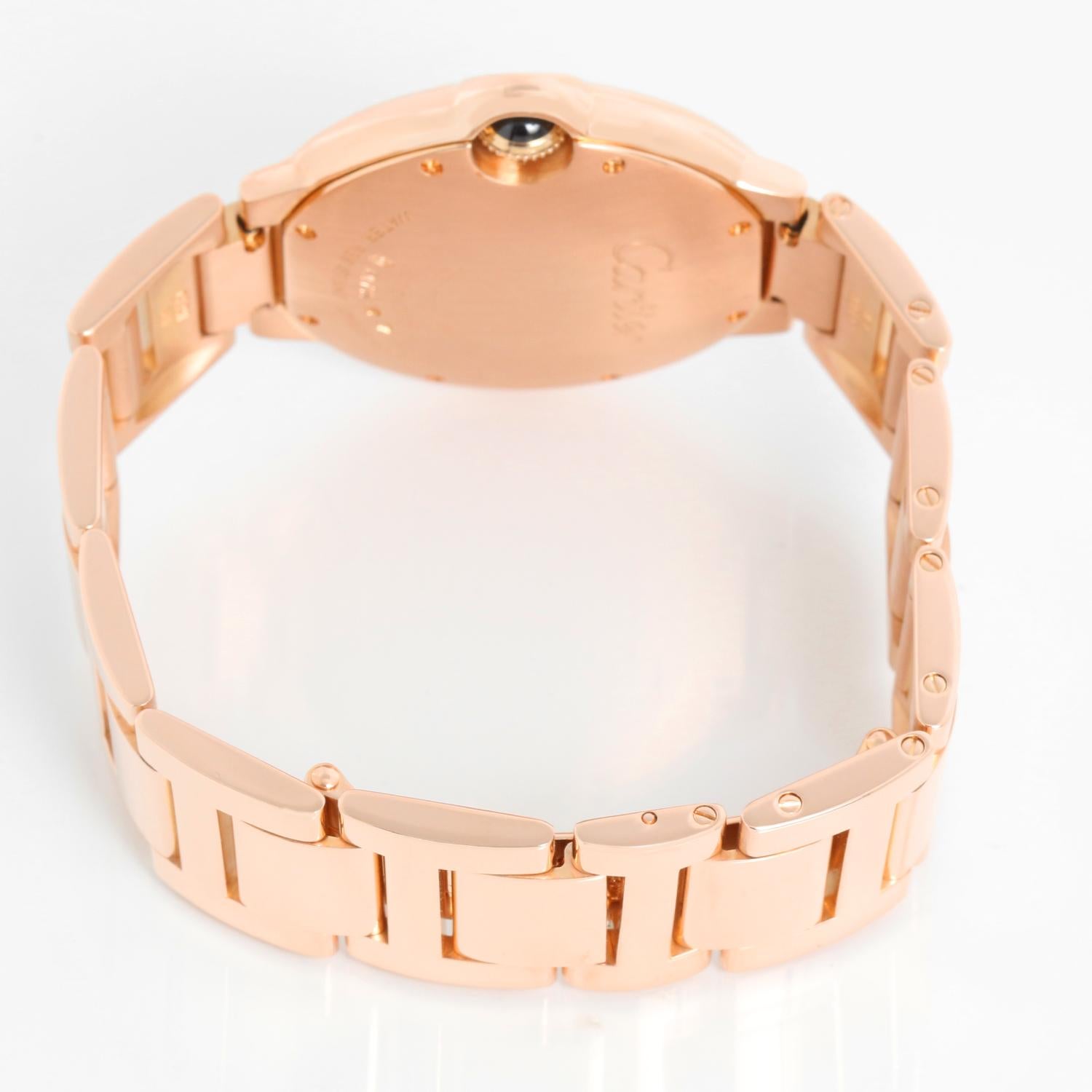  Cartier Montre midsize Ballon Bleu 18K Rose Gold Ladies WGBB0009 3003 Pour femmes 