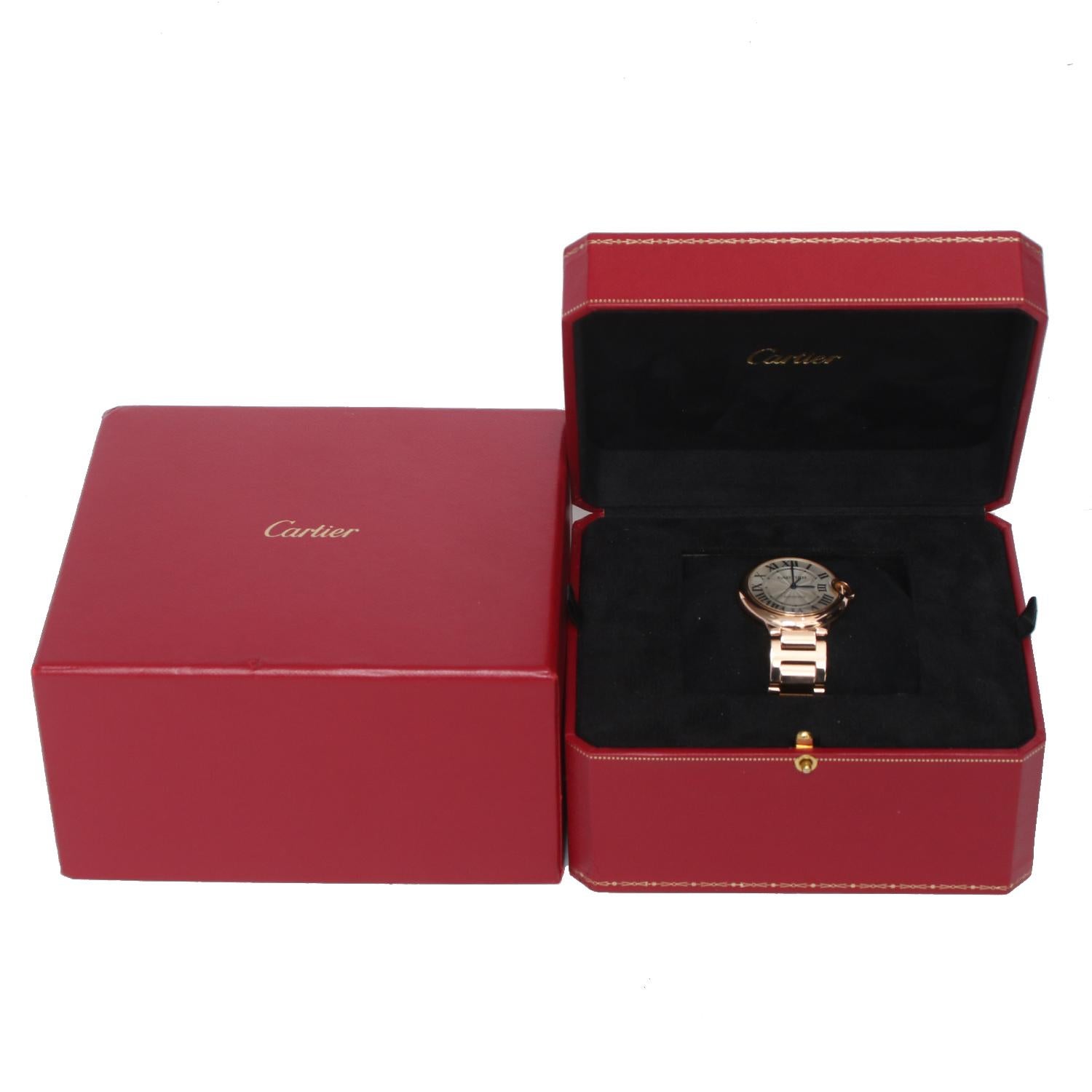 Cartier Montre midsize Ballon Bleu 18K Rose Gold Ladies WGBB0009 3003 2