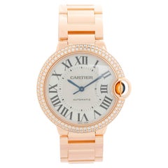 Cartier Ballon Bleu 18K Rose Gold Ladies Midsize Watch WE9005Z3 3003