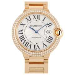 Cartier Ballon Bleu 18K Rose Gold Men's Watch WE9008Z3