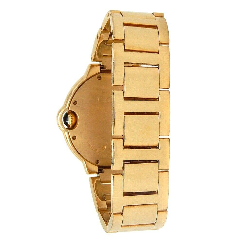 Cartier Ballon Bleu 18 Karat Yellow Gold Automatic Men's Watch W69003Z2 For Sale 1