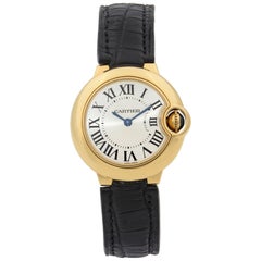 Cartier Ballon Bleu 18k Yellow Gold Silver Dial Quartz Ladies Watch W6900156