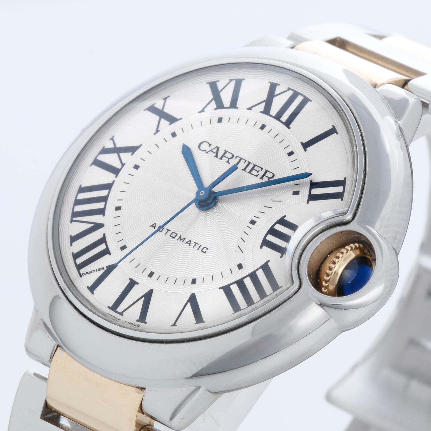 Cartier Ballon Bleu 2-Tone Midsize Men's/Ladies W6920047 Watch 3284 In Excellent Condition In Dallas, TX