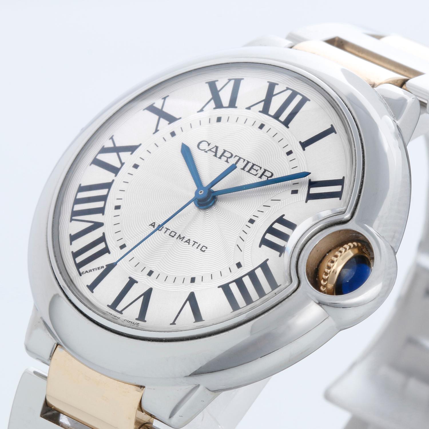 Cartier Ballon Bleu 2-Tone Midsize Men's/Ladies W6920047 Watch 3284 In Excellent Condition For Sale In Dallas, TX