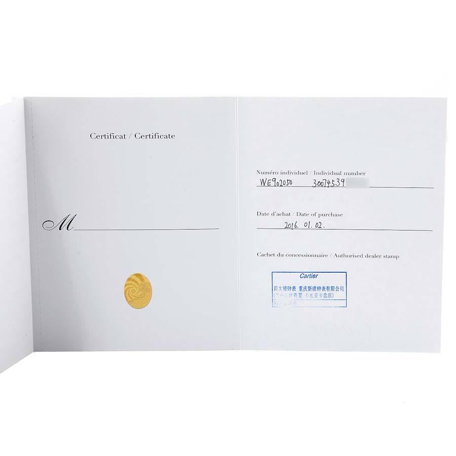 Cartier Ballon Bleu 28 Roségold Diamant Damenuhr WE902050 Box Papiere 7