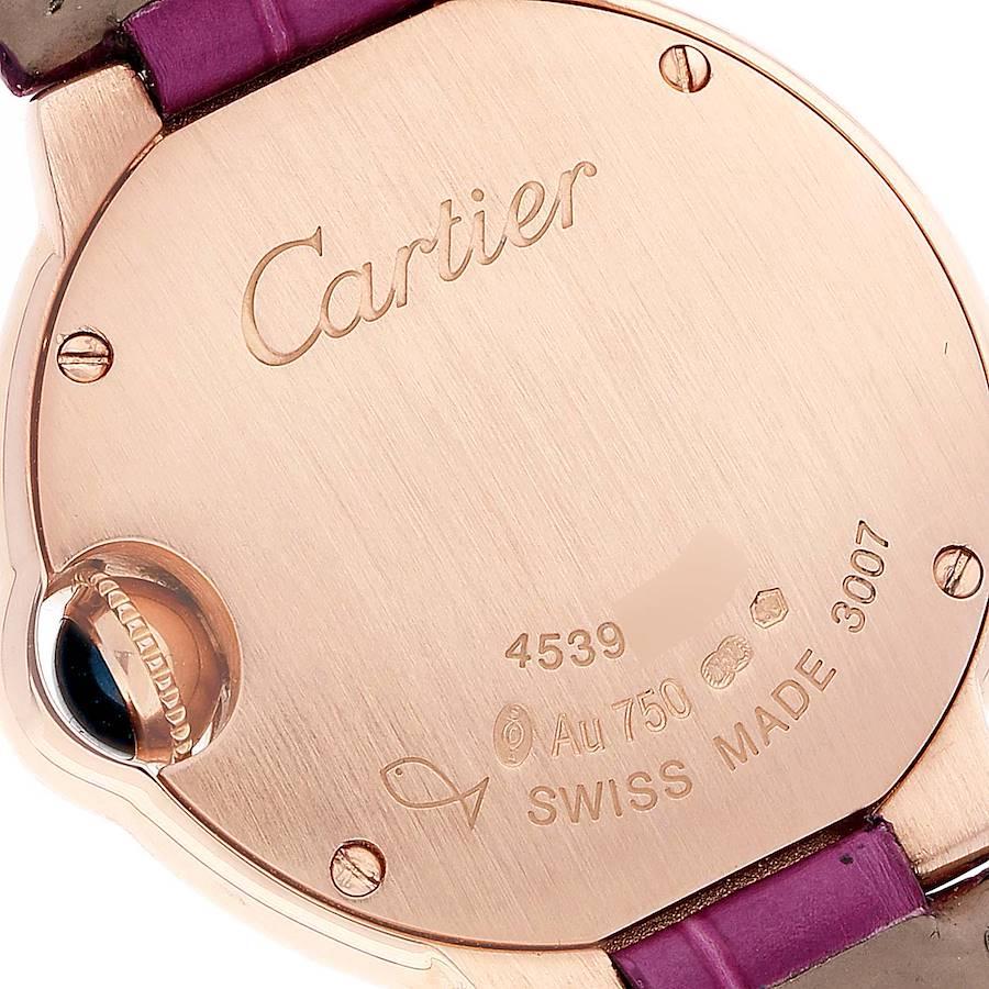 Cartier Ballon Bleu 28 Roségold Diamant Damenuhr WE902050 Box Papiere 3