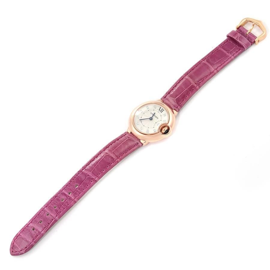 Cartier Ballon Bleu 28 Roségold Diamant Damenuhr WE902050 Box Papiere 5