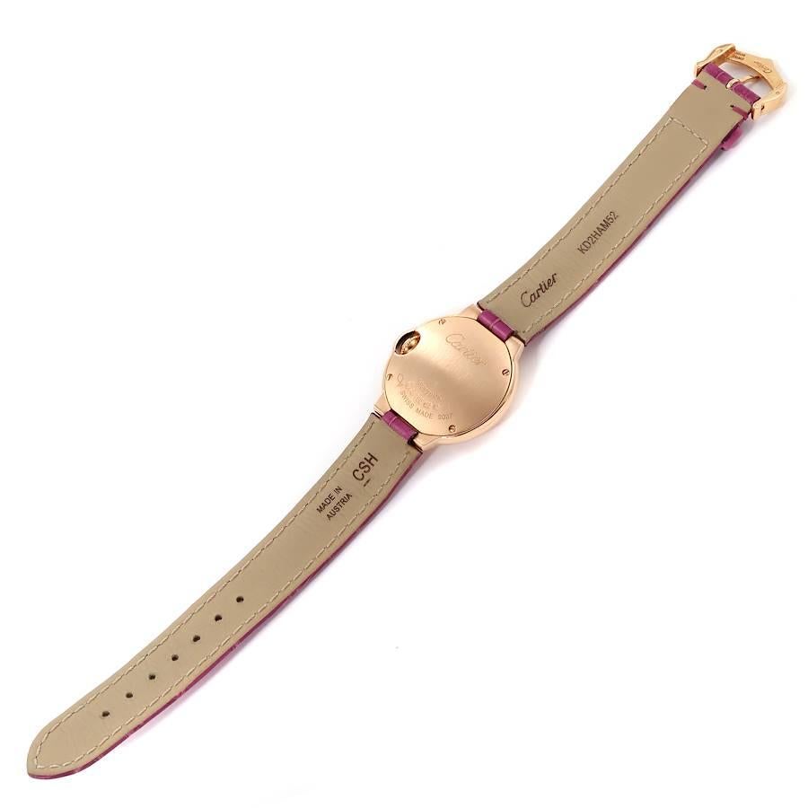 Cartier Ballon Bleu 28 Roségold Diamant Damenuhr WE902050 Box Papiere 6