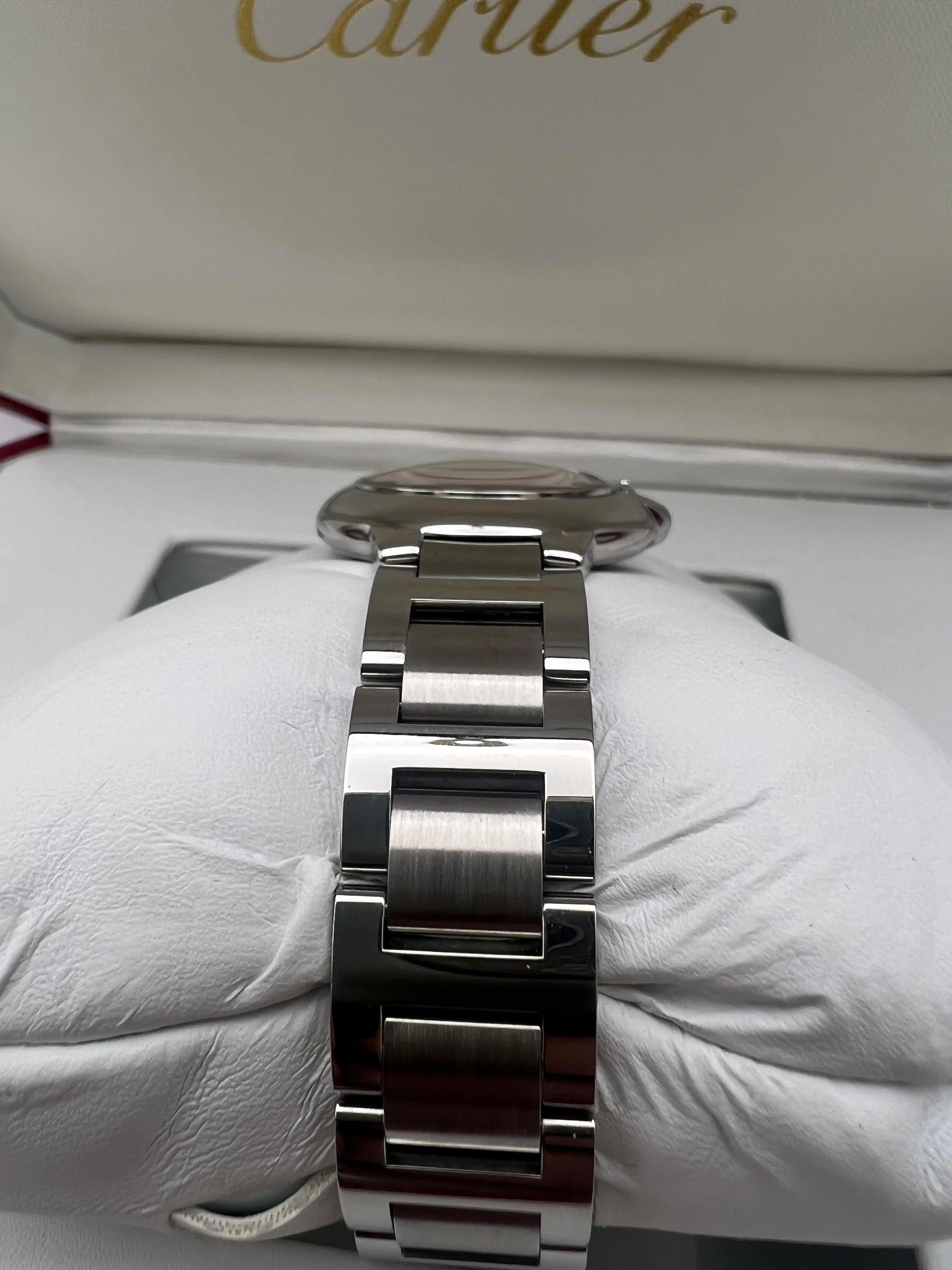 Cartier Ballon Bleu 28mm Pink Dial Box & Papers Steel Quartz Watch W6920038 For Sale 6