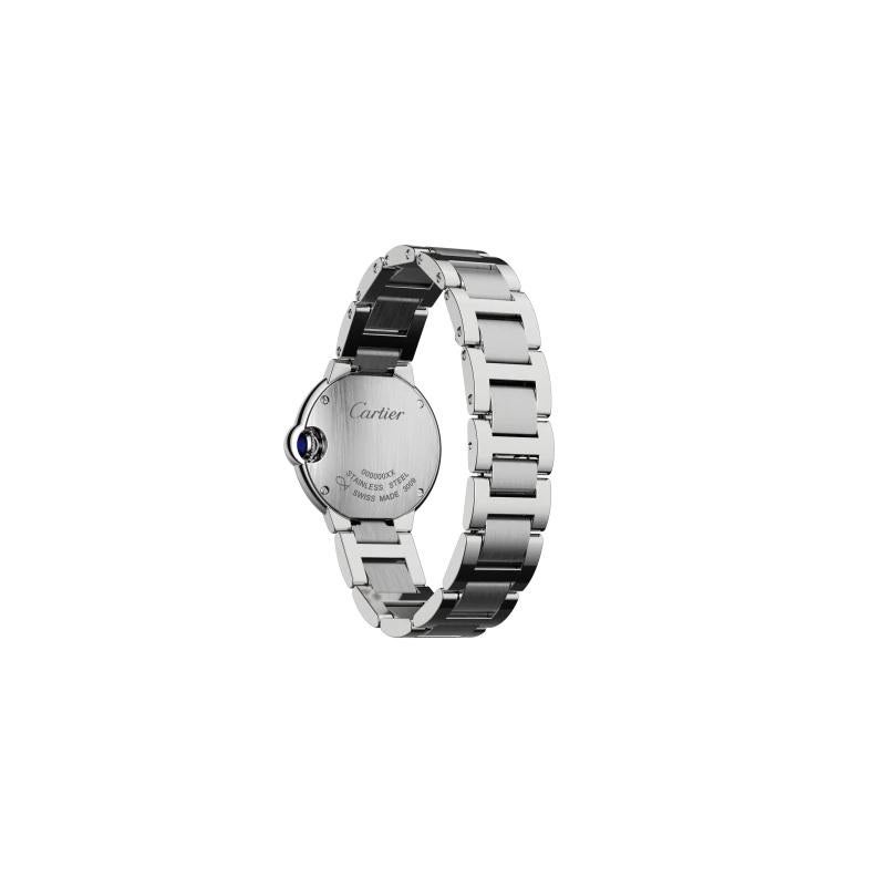 Round Cut Cartier Ballon Bleu Quartz Movement Ladies Diamond Watch WE902073