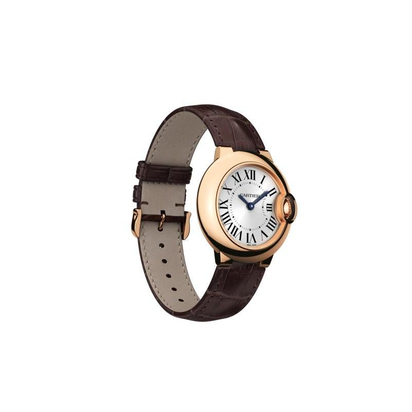 Cartier Ballon Bleu Quartz Movement Pink Gold Watch WGBB0007 For Sale at  1stDibs