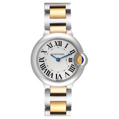 Cartier Ballon Bleu 28mm Steel Yellow Gold Ladies Watch W2BB0010