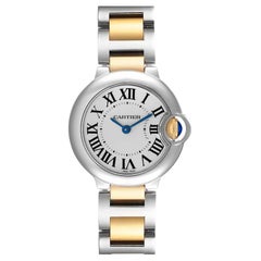 Cartier Ballon Bleu 28mm Steel Yellow Gold Ladies Watch W69007Z3