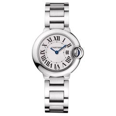 Cartier Ballon Bleu 28mm W69010Z4 Silver Dial Quartz Ladies Watch Papers