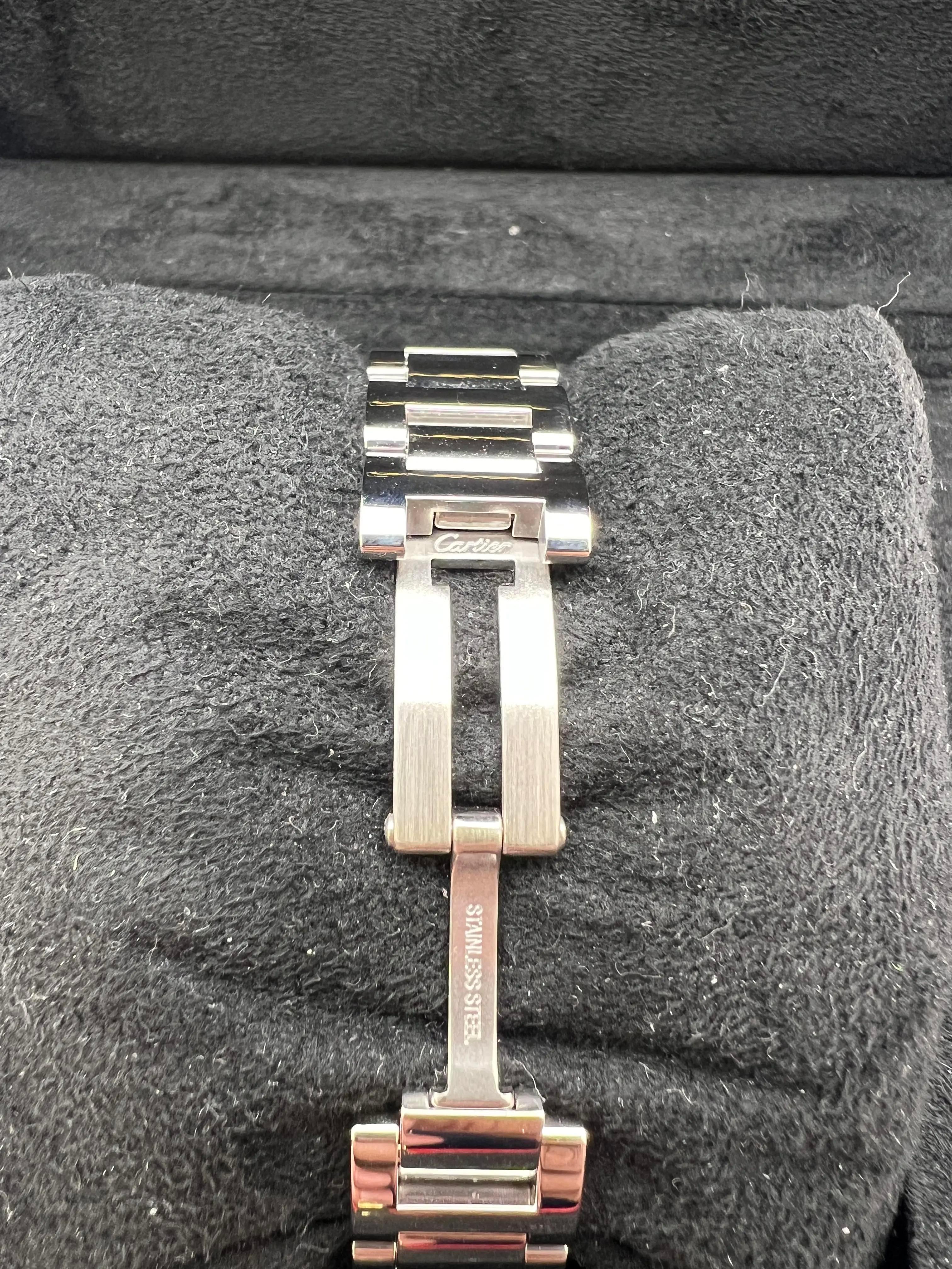 Cartier Ballon Bleu 28mm WE902030 18K Rose Steel Silver Diamond Dial For Sale 6