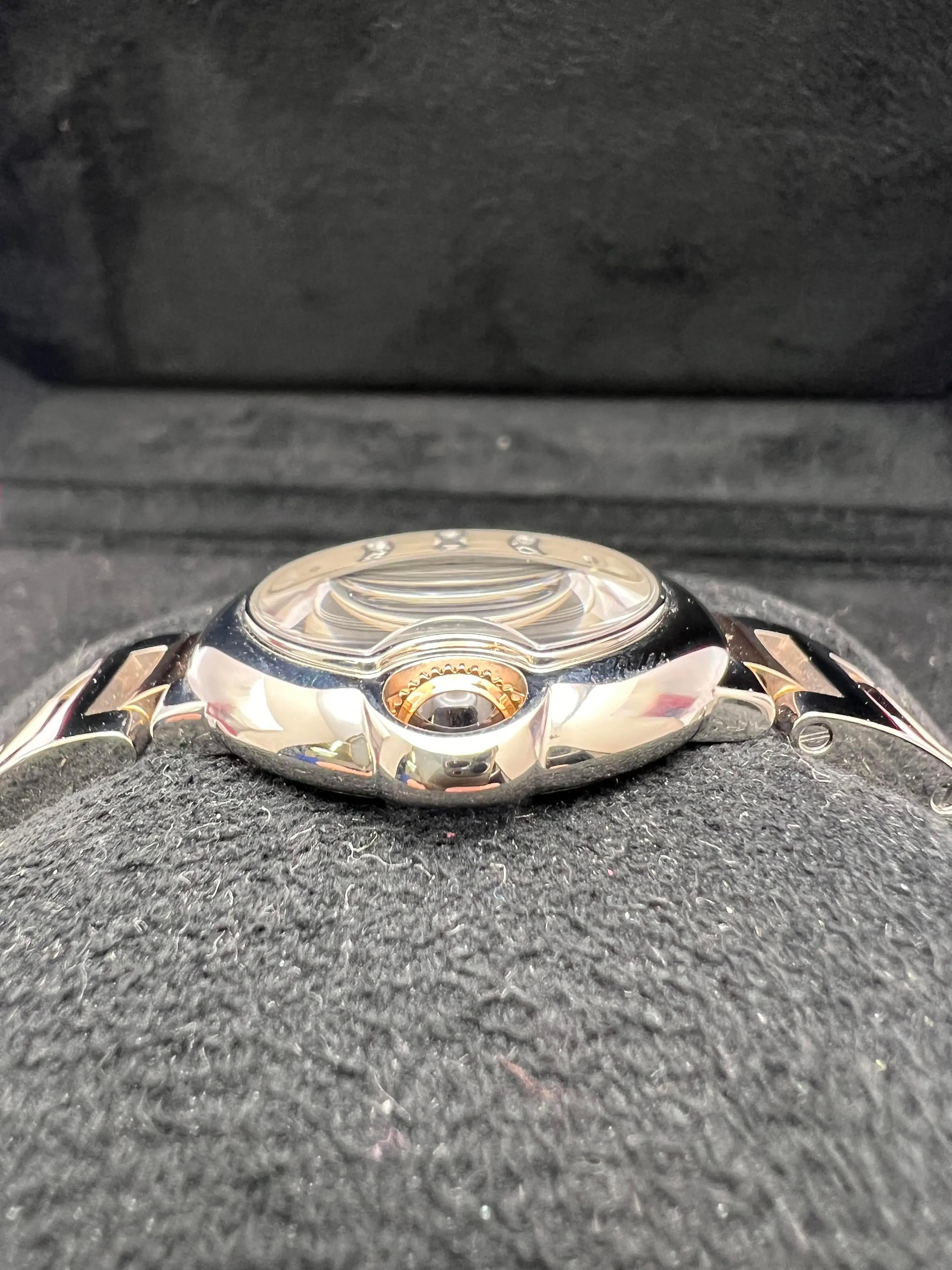 Cartier Ballon Bleu 28mm WE902030 18K Rose Steel Silver Diamond Dial For Sale 1