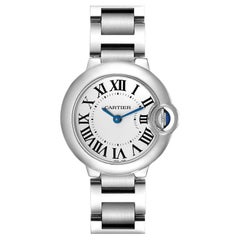 Cartier Ballon Bleu 29 Silver Dial Quartz Steel Ladies Watch W69010Z4