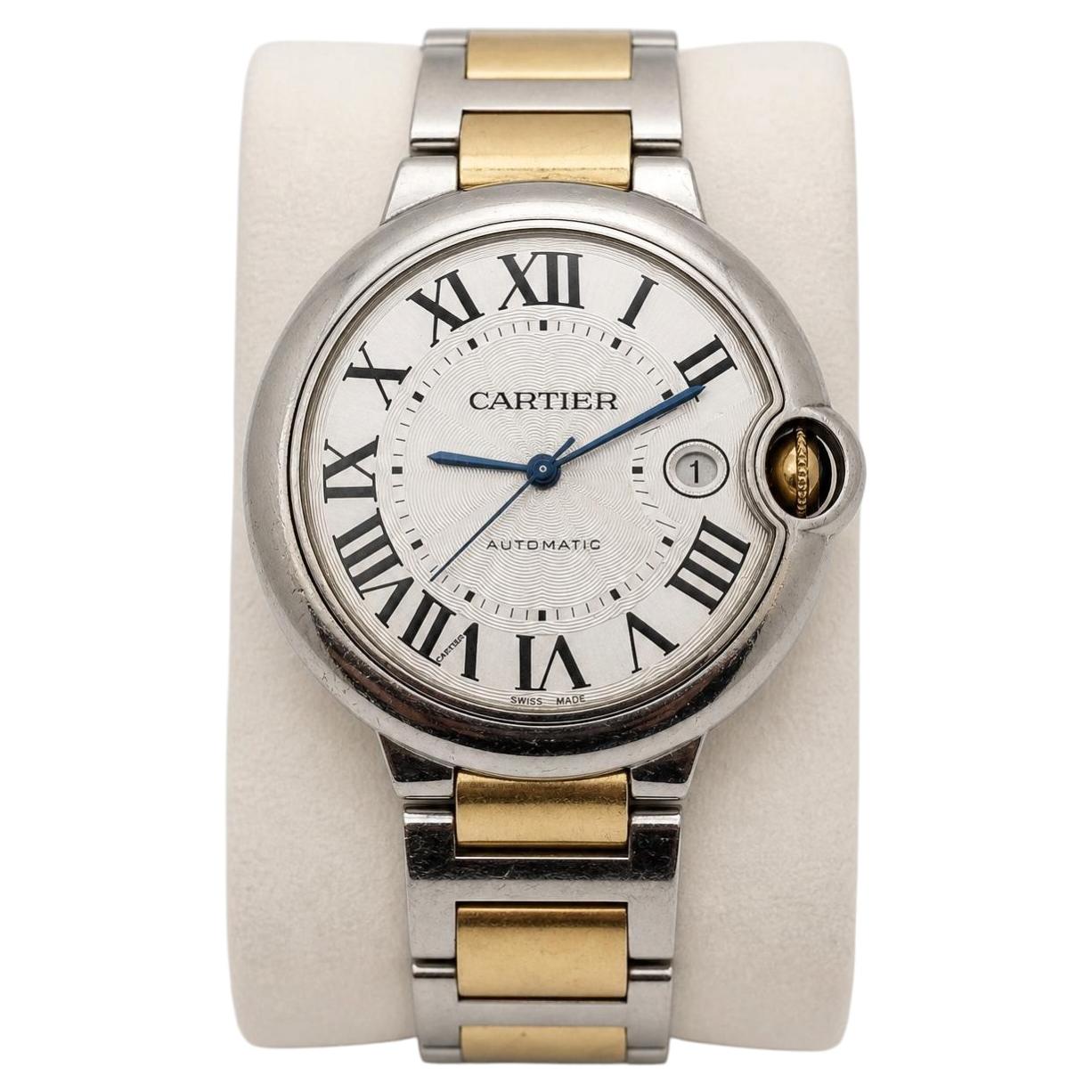 Cartier Ballon Bleu 3001 Two-Tone 18K Yellow Gold Steel Automatic Watch