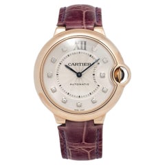Cartier Ballon Bleu 3003 WJBB0010 18k Rose Gold Factory Diamond Dial Ladies 36mm